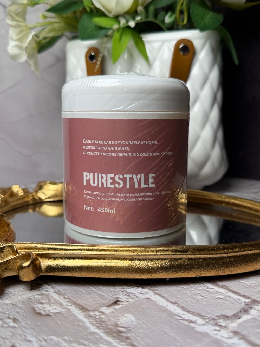 Women Hair Repair Mask - Pink